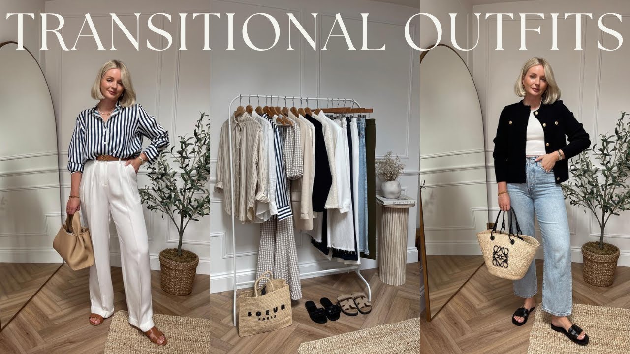 TRANSITIONAL WARDROBE ESSENTIALS & OUTFIT IDEAS