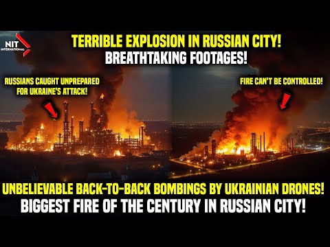 INSANE! Russian City Woke up to Explosions Sounds! Ukrainian Drones hit Russia Right in the Heart!