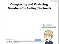 Comparing and Ordering Decimals