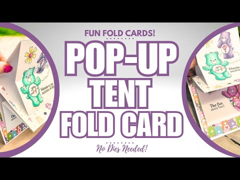 NO DIES NEEDED! | NEW Pop-Up Tent Fold card | Unusual Card Folds