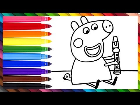 How to Draw Peppa Pig || Drawing, Coloring, Pqinting For Kids & Toddlers _ Child Art