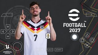 PES 2027 PPSSPP | Gameplay {4K 60FPS}