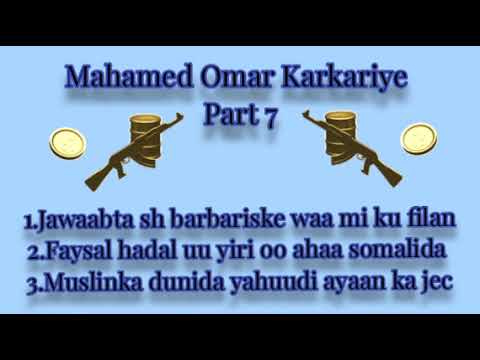 MAHAMED OMAR KARKARIYE OO MAANTA KA WARBIXIYAY ARIMAHA HADDA TAAGAN OO HALISTEEDA LEH 