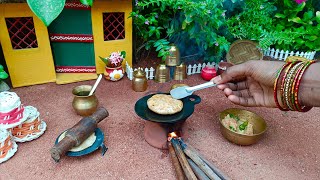 Aaloo Paratha + Tamatar Ki Mithi Chutney | Mini Kitchen | Miniature housewife | Satisfying Cooking