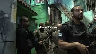 Operação da PCERJ no Morro do Dendê.