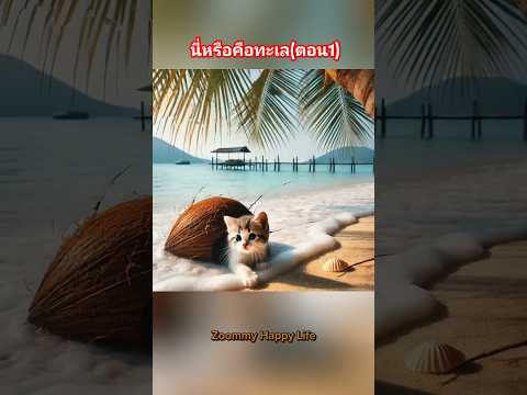 นี่หรือคือทะเล(ตอน1)#ฟีด #ai#viralvideo #cat #happy #love #การ์ตูน @ZoommyHappyLife