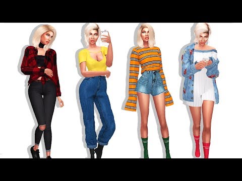 THE SIMS 4 | STREET BADDIE LOOKBOOK | Download sim + all links!