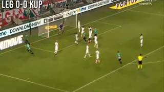Bramka Wieteski w meczu Legia-KuPS