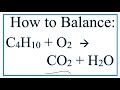 Balancing Chemical Equations Concepts