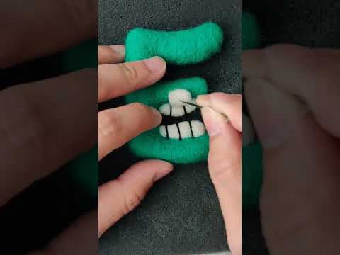 Alphabet Lore E Satisfying Needlefelt Art 😎 #shorts #alphabetlore