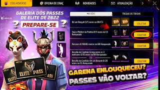 PREPARE-SE! PASSES DE ELITE EM 2025? RECOMPENSAS DE GRAÇA, SOMBRA ROXA E LOJA MISTERIOSA - FREE FIRE