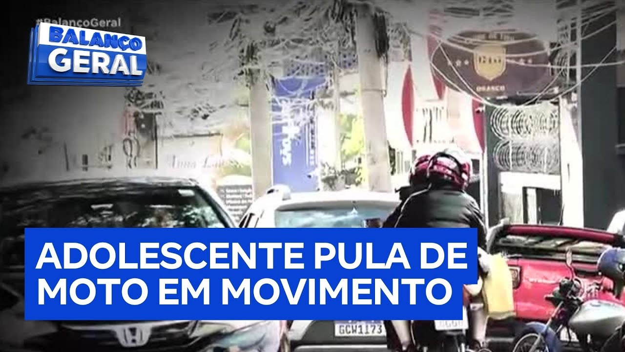 Adolescente é obrigada a pular de moto por aplicativo durante perseguição policial em Guarulhos SP