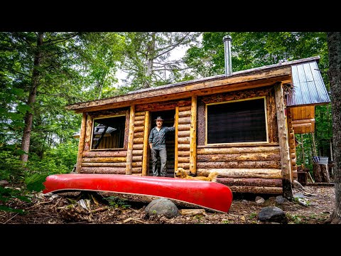 Screening the Porch of my Log Cabin | Smoked Black Bear Sandwiches