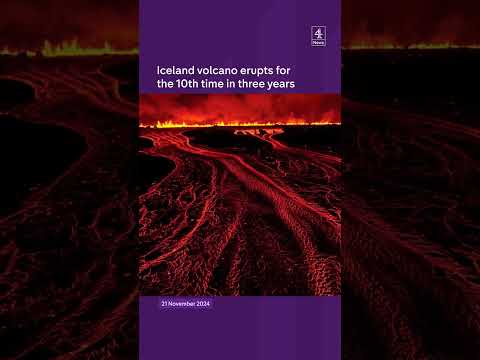 Iceland's volcano erupts again