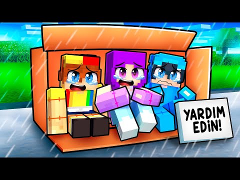 OYUNCAK BEBEKLER Minecraft'ta Evsiz Kaldı!