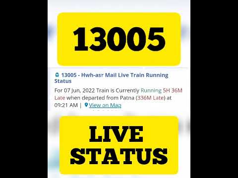 13005 - Hwh-asr Mail Live Train Running Status