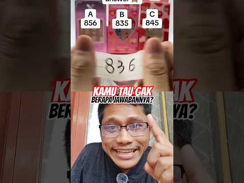Ayo berapa jawabannya? #funny #comedy #memes #shortsyoutube #trendingshorts #tebaktebakan #challenge