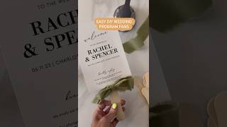 DIY Wedding Program Fans #diywedding #summerwedding #weddingfan