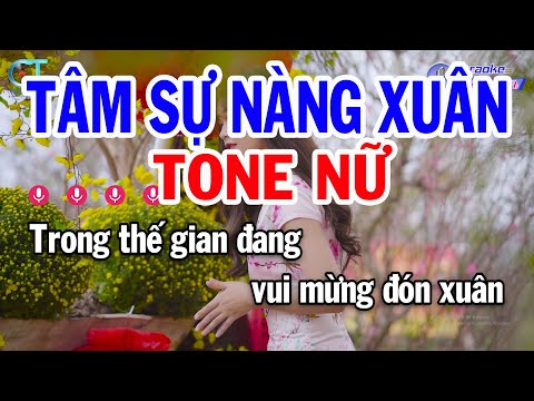 Karaoke Tâm Sự Nàng Xuân Tone Nữ ( Gm ) Nhạc Xuân Mới Nhất || Karaoke Đồng Sen