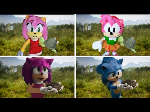 Sonic the Hedgehog But With Amy Turtle clip in Plush