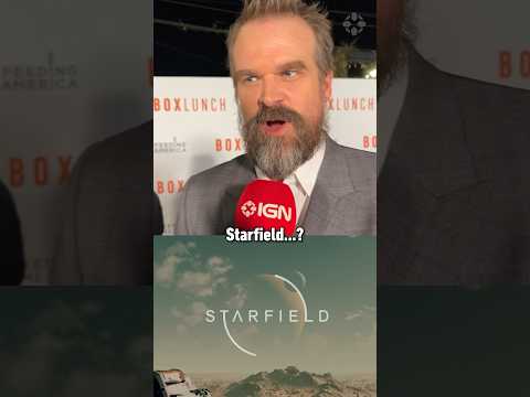 David Harbour loves playing Starfield! #starfield #rpg #xbox #pc  #gaming #strangerthings #boxlunch