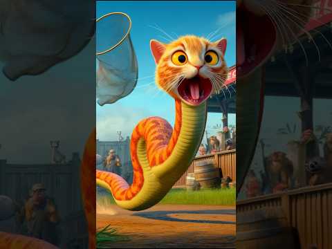 Cat with snake body😱😱😱 #shorts #cat #catlover #貓 #aiart #ai #aicat