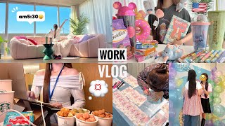 24歳ﾊﾟﾃｨｼｴの出勤する1日👩🏻‍🍳起きてから寝るまで😴LA購入品と仕事week記録🇺🇸✈️【VLOG】