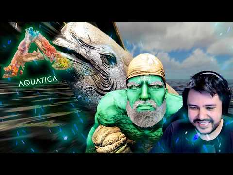 ARK AQUATICA #2 - Domei uma CRIATURA que tem LUZ no MAR!