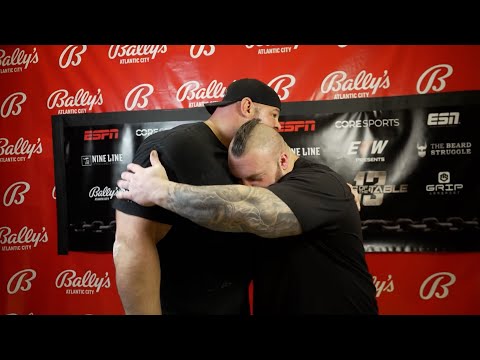 Brian Shaw vs Eddie Hall Arm Wrestling Interview