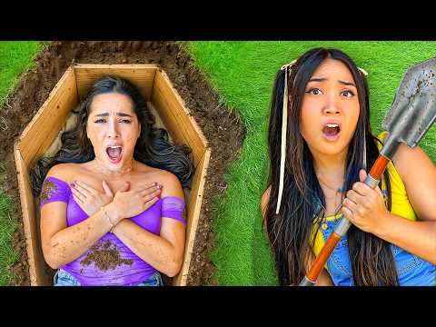 Surviving 24 Hours Of EXTREME Dares (Buried Alive!)