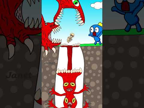 Top 3 Blue outwitted the Monsters #3 | Funny animation🤣🤣🤣 #shorts #cartoon #story