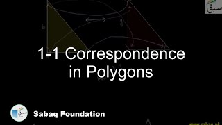 1-1 Correspondence in Polygons