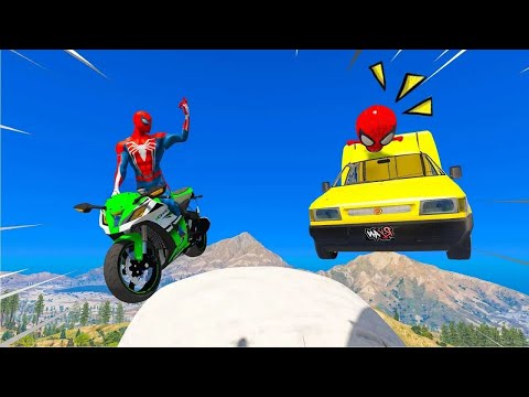 BEBE HOMEM ARANHA PEGOU UM CARRO COM SEU PAI no GTA 5