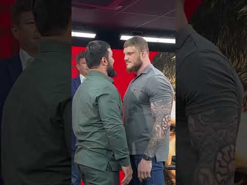 Вахаев боднул Пономарева на битве взглядов #вахаев #пономарев #aca #mma