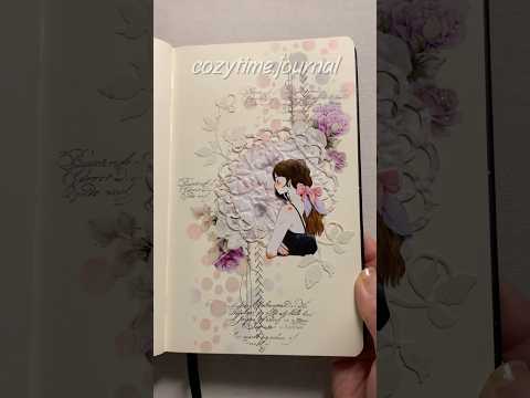 Pink purple rose 🩷💜 #コラージュ #癒し #journaling #asmr #scrapbooking #tingles #다꾸 #백색소음