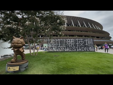【国立競技場一周】りくワン記念撮影（世界陸上）戦後80年（国立競技場記念碑）World Athletics Championships 2025 Tokyo Japan
