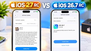 iOS 27 RC & iOS 26.7 RC Released! 🤩🔥 | iOS 27 RC Vs iOS 26.7 RC Which is Better | 