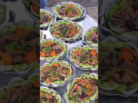 Gân nai xào hải sâm