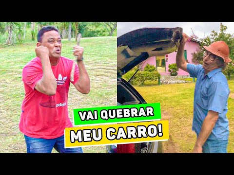 MUÇÃO DÁ CAVALO DE P@# COM CARRO DE PAPO RETO