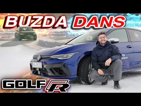 VW Golf R’ı Çivili Lastikle Donmuş Gölde Kullandım!