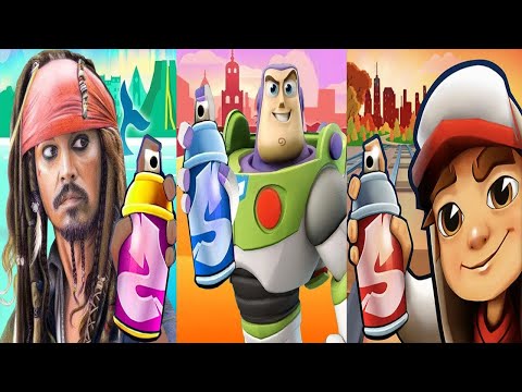 Subway Surfers Vancouver 2024 unlock Ginger vs Buzz Lightyear vs Pirates of the Caribbean  Gameplay