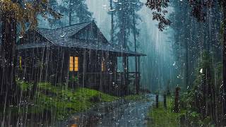 Peaceful Rain Night 🌙 Heavy Rain & Thunder to Sleep Better, Reduce Stress and Unwind