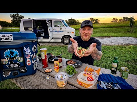 Solo Van Camping - Cliffside Carvings & Spicy Spam Tacos