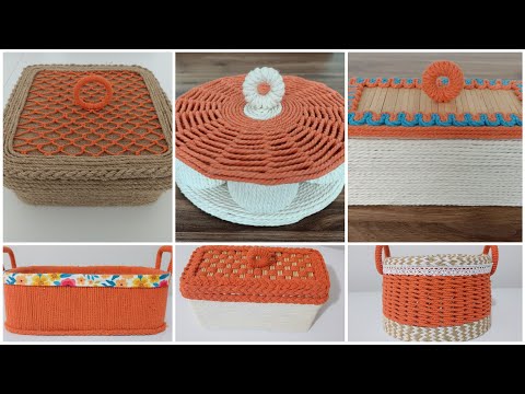 6 HARİKA SEPET YAPIN 😍✔ DESIGN 6 AMAZING BASKETS