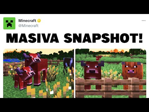 NUEVAS VACAS, LUCIÉRNAGAS, ARBUSTOS Y MÁS ! REVIEW 25W05A | Minecraft 1.21.5