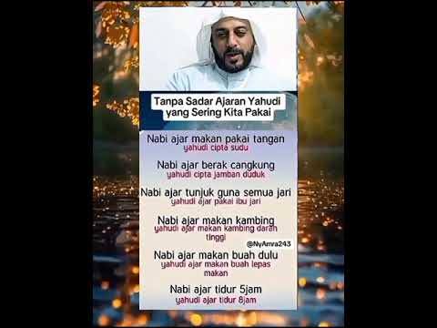 TANPA KITA SADARI AJARAN YAHUDI YG SERING KITA IKUTI#katakata#katakatabijak#katamotivasiislam#storry