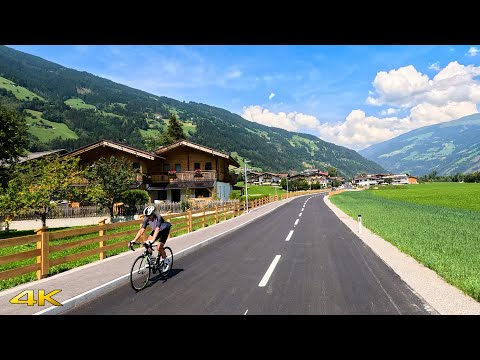 Mayrhofen to Zell am Ziller 🇦🇹 , Driving Through the Zillertal Valley in Austria 4K 60p