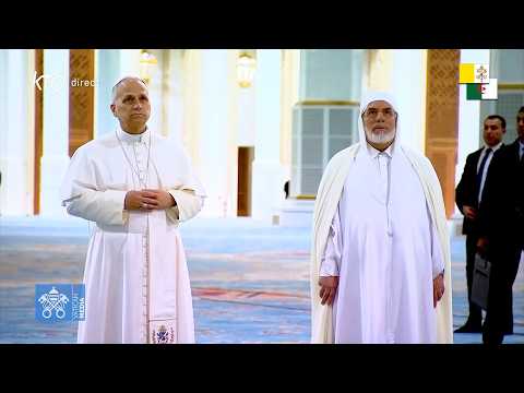 Visite du pape #LéonXIV à la Grande Mosquée d'Alger #PapeenAlgérie