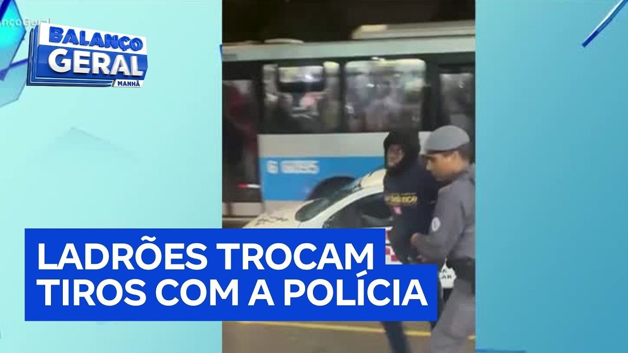 SP criminosos roubam motocicleta e trocam tiros com a polícia