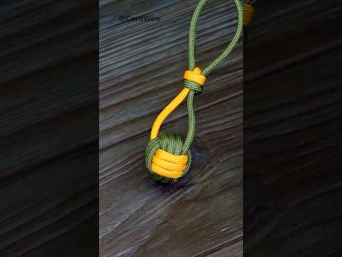 Serrated Locknuts Monkey Fist paracord keychain #shorts